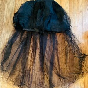 Elegant Black Tulle Skirt